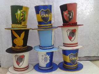 Galera, Sombrero o Gorro en tela y goma espuma de Clubes Argentinos de Fútbol