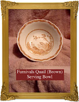 Furnivals Brown Quail Bowl - Click for full size view