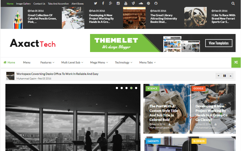 Axact Blogger Template Free Download