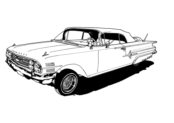 1950s Car Coloring Pages (7 Image) – Colorings.net