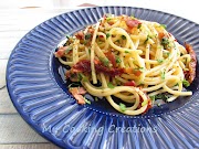 Спагети със сушени домати и бекон * Spaghetti con pomodori secchi e pancetta croccante