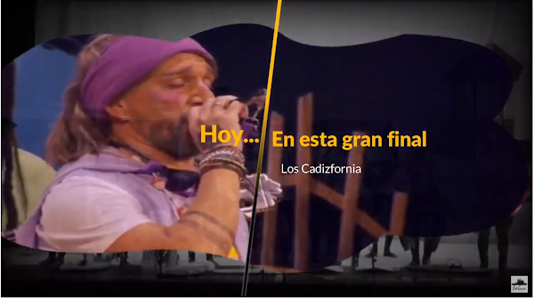 Pasodoble con LETRA "Hoy es la gran final". Chirigota "Los Cadizfornia" de Vera Luque