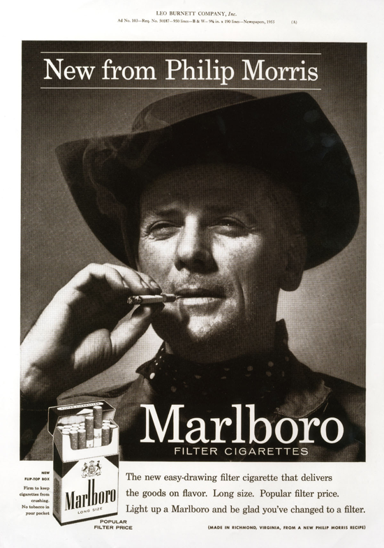 Marlboro ad 1955 - Marlboro Man