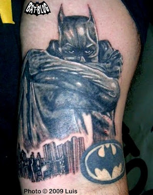 BATMAN JOKER TATTOO ART A Fan Gets Some Ink Done