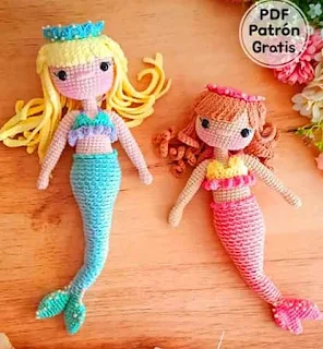 PATRON GRATIS SIRENA AMIGURUMI 61749