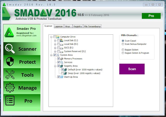 Smadav 2016 Rev 10.5 Terbaru Full Keygen