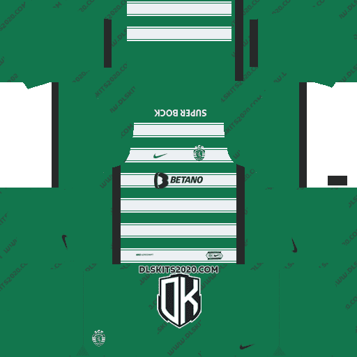 Sporting Clube de Portugal 2022-2023 Kit Released Nike For Dream League Soccer 2019 (Home)