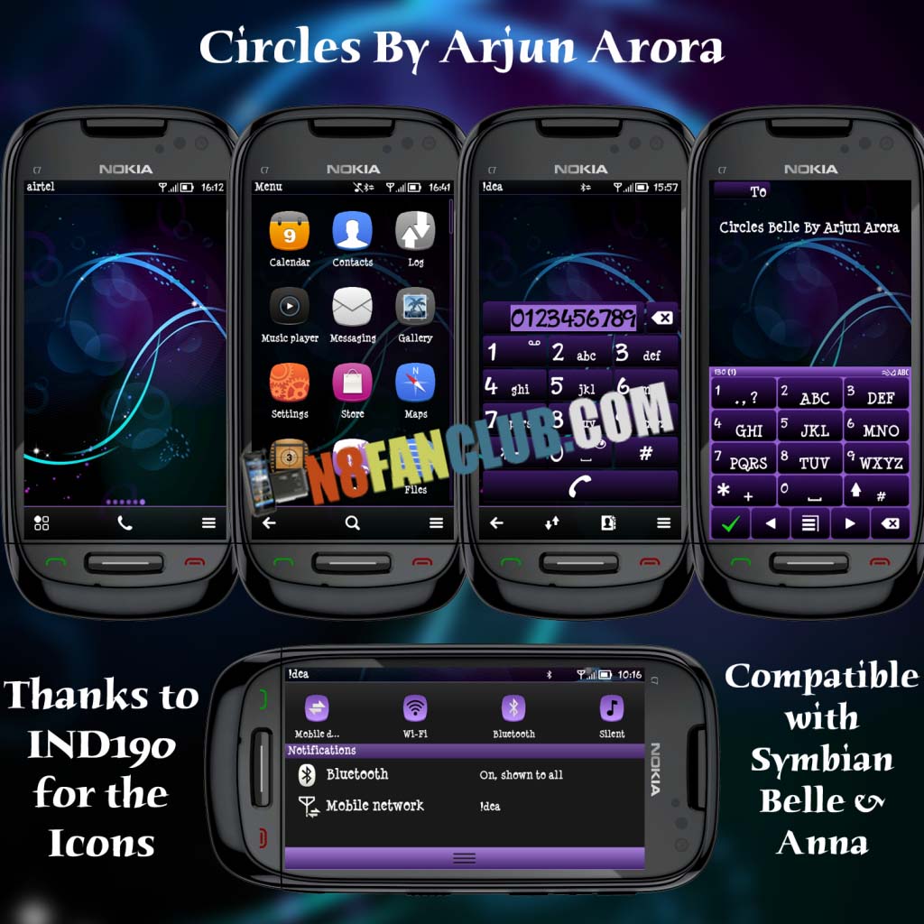 Circles Theme – Nokia N8 – S^3 – Anna – Belle – Free Theme ...