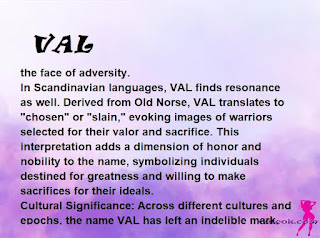 ▷ meaning of the name VAL