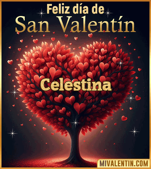 Gif feliz día de San Valentin Celestina