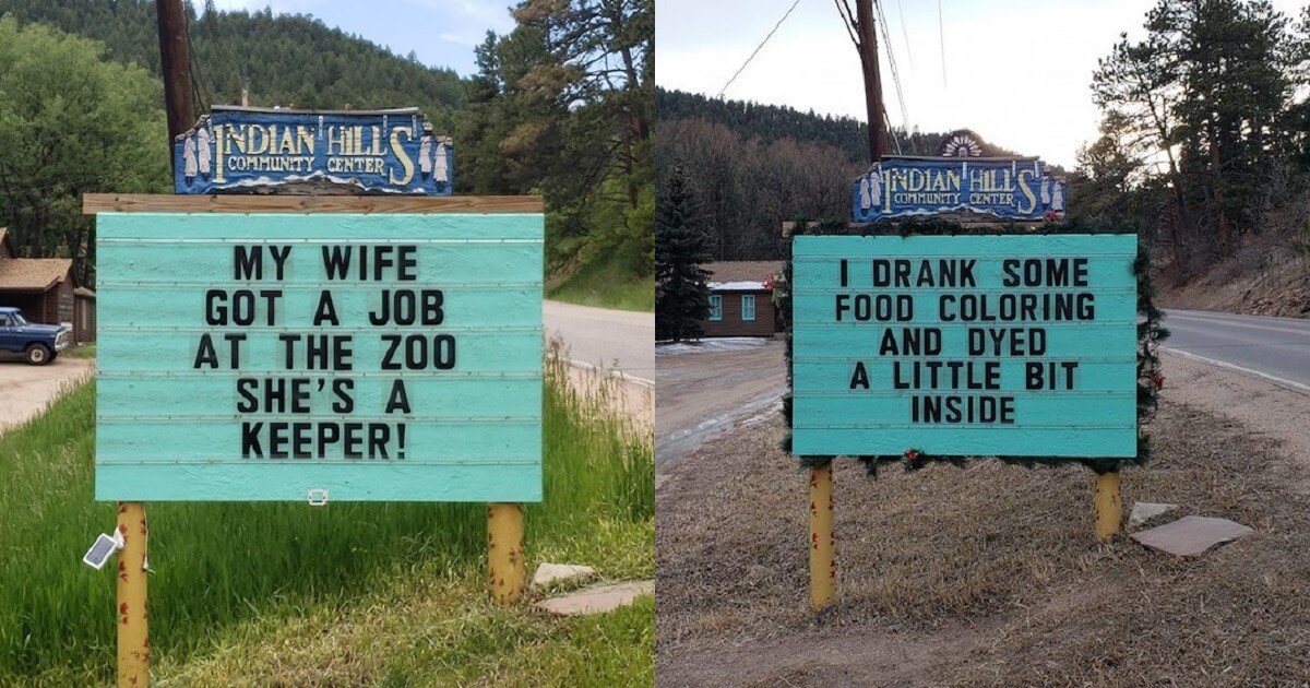 Hilarious Pun Dad Jokes On Community Road Signs