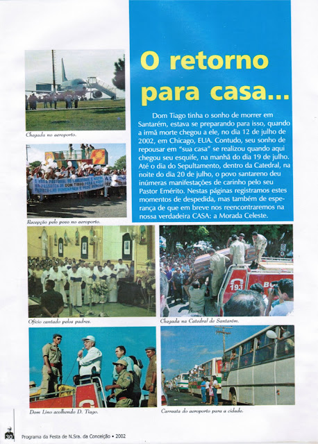 PROGRAMA DA FESTA DE NOSSA SENHORA DA CONCEIÇÃO – 2002 – Santarém – Pará - Brasil