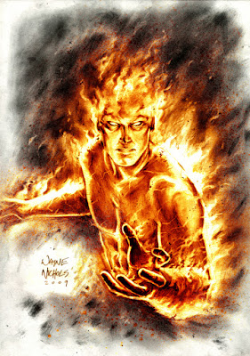 Human Torch Commission by FlowComa
