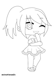 gacha life anime games kawaii cute coloring pages