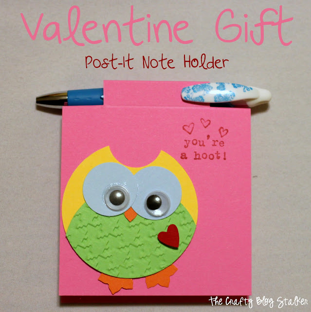 Valentine Gift Post-It Note Holder