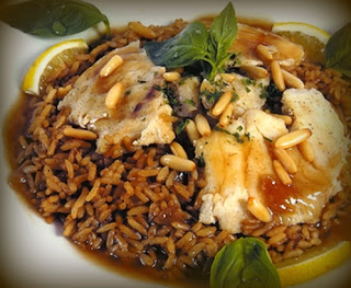 Pescado con arroz