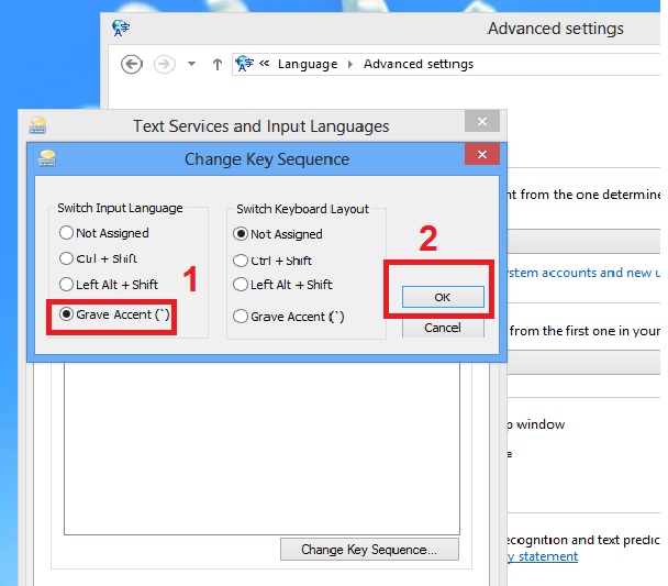 Windows 8 กดเปลี่ยนภาษาไม่ได้
