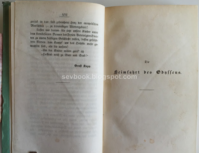 Dr. Ernst Kapp, Die Heimfahrt des Odysseus. Für die Jugend erzählt. Mit 24 Holzschnitten gezeichnet von W. Schurig, ausgeführt von H. Bürckner