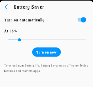 Battery Saver mode