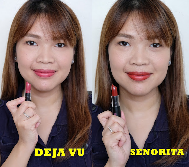 a photo of Pink Sugar Velvet Matte Lipsticks in shades Birthday Suit, Iconic, Gossip Girl, Deja Vu and Senorita Review