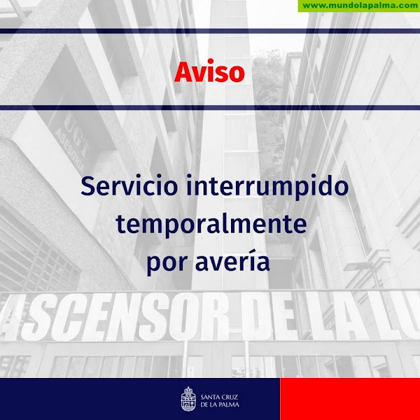 Suspensión temporal del servicio del ascensor de La Luz en Santa Cruz de La Palma