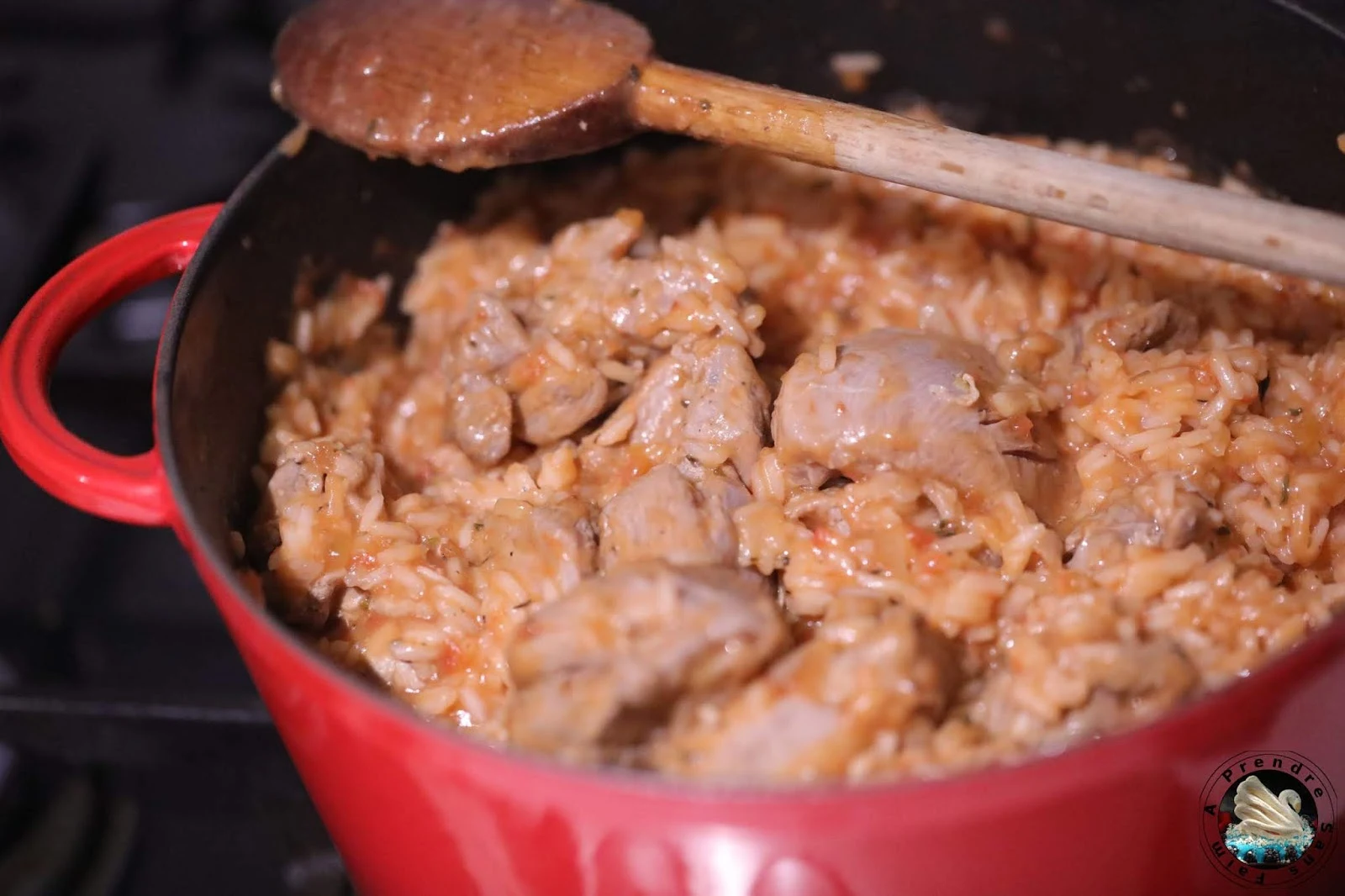 Cocotte de sauté de dinde au riz