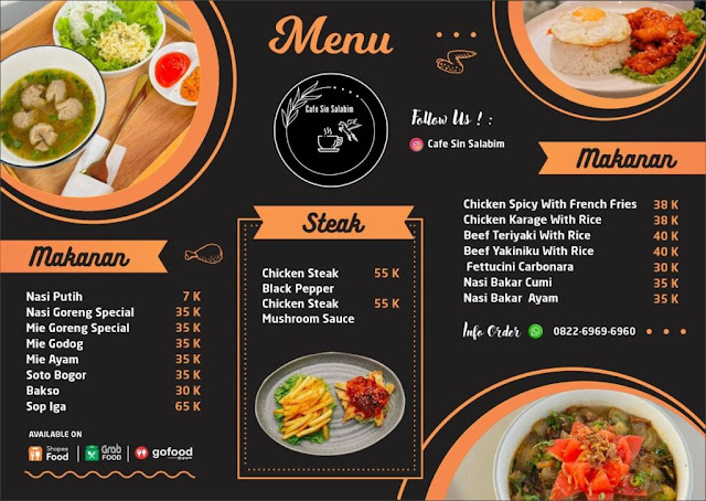 sin salabim cafe menu