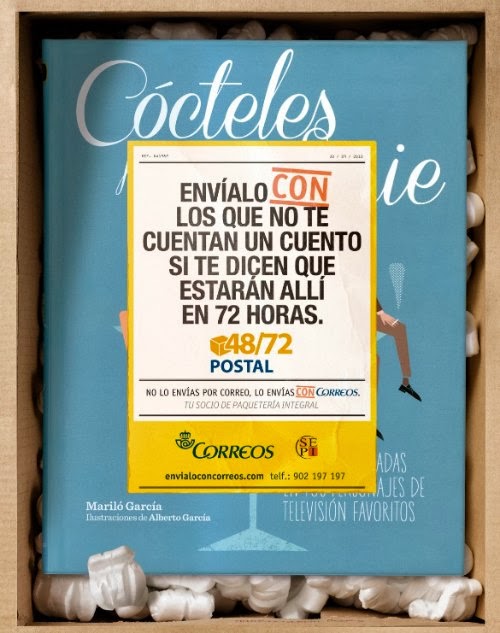 http://www.coctelesfueradeserie.com/2013/12/El-libro-Cocteles-fuera-de-serie-protagoniza-el-anuncio-de-Navidad-de-Correos.html