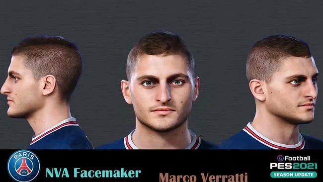 Marco Verratti Face For eFootball PES 2021