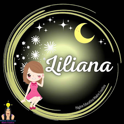 Solapín Nombre Liliana para imprimir descargar gratis