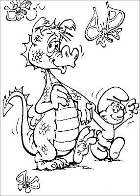 Smurf Coloring Pages