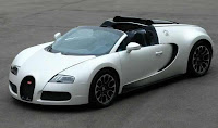 Bugatti Veyron Grand Sport  sang blanc 2010 front side view