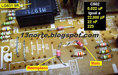 Condesador de 0.022 microfaradios