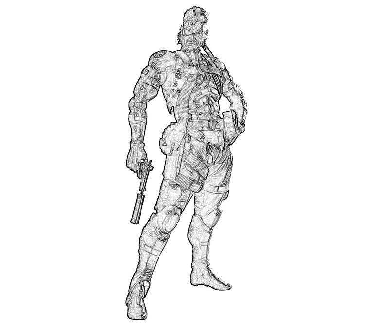 solid-snake-profill-coloring-pages