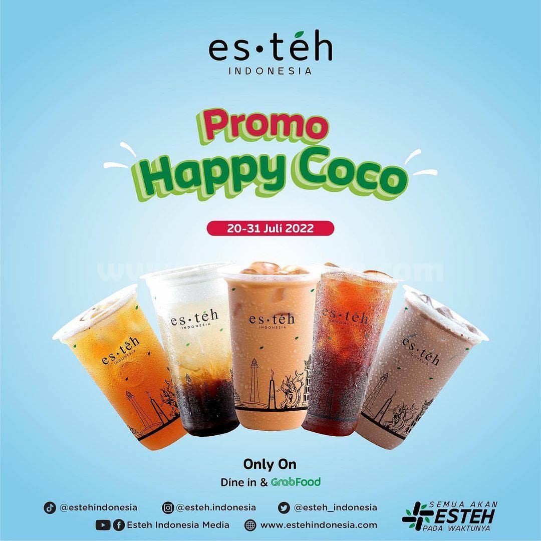 ES TEH INDONESIA Promo HAPPY COCO – Harga Paket mulai 36RB*