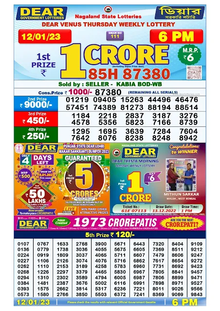 nagaland-lottery-result-12-01-2023-dear-venus-thursday-today-6-pm