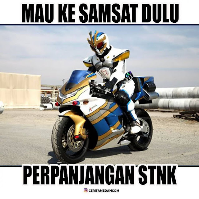 Meme Kocak Menyindir STNK Naik