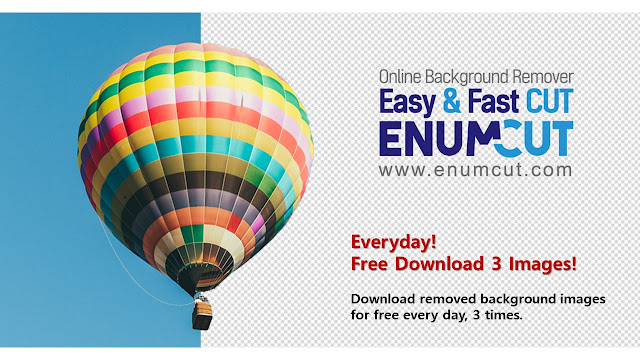 Enumcut! Download removed background images for free every day, 3 times!