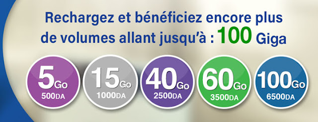 عروض اتصالات الجزائر 4g الجيل الرابع الجديد حتى 100 غيغابايت !