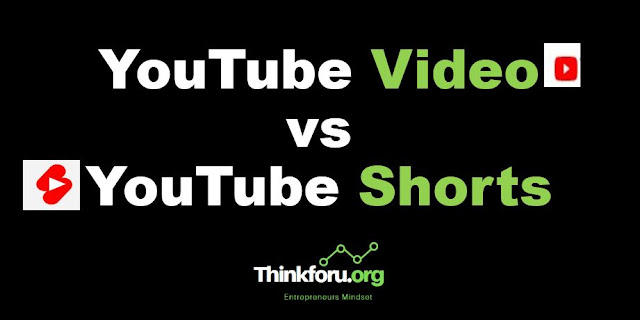 Cover Image of Difference between [ Youtube shorts vs Youtube videos ]  with example