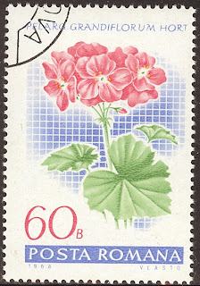 1968 Posta Romana - Pelargonium Grandiflorum, Muscata