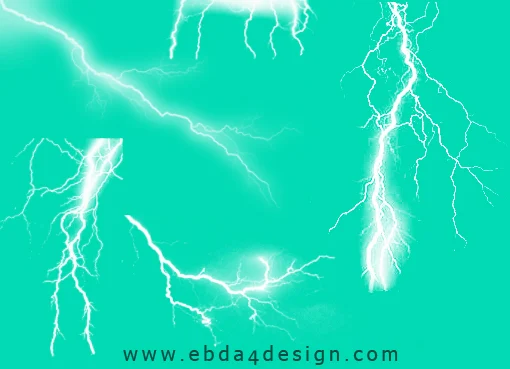 تحميل فرش برق ورعد للفوتوشوب Lightning and Thunder Photoshop Brushs Download