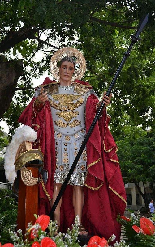 São Longino, o centurião miraculado foi um dos primeiros propagadores da Fé de Jesus Cristo. Procissão nas Filipinas