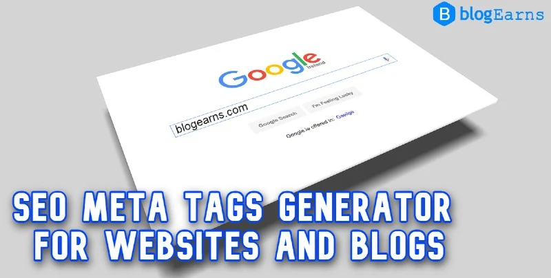 SEO meta tags generator for websites and blogs