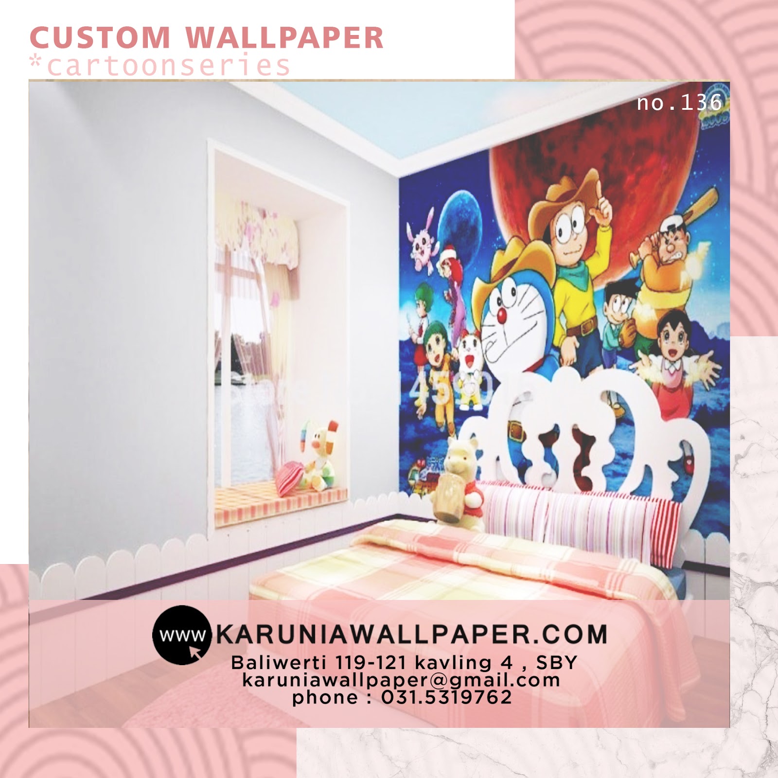 jual wallpaper lucu custom anak-anak