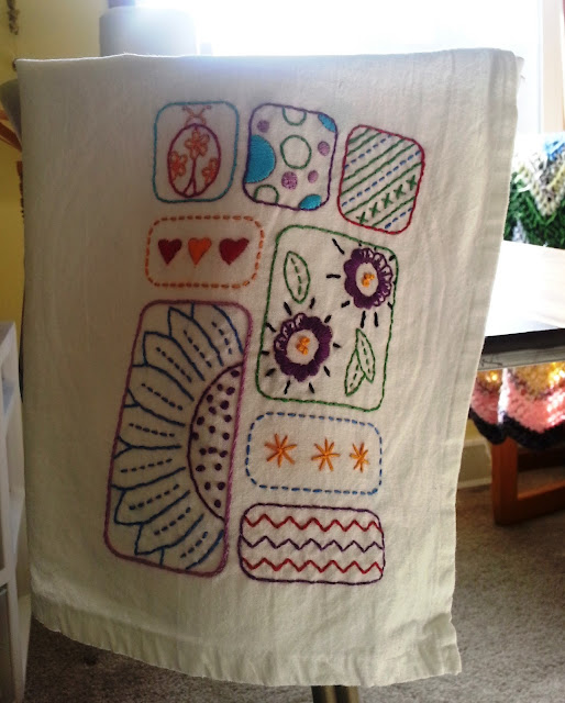 Embroidered Dish Towel