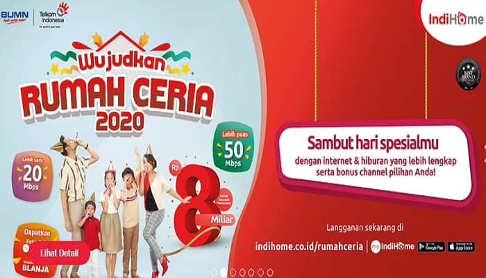 Harga Wifi Indihome Untuk Perbulan Terbaru 2020