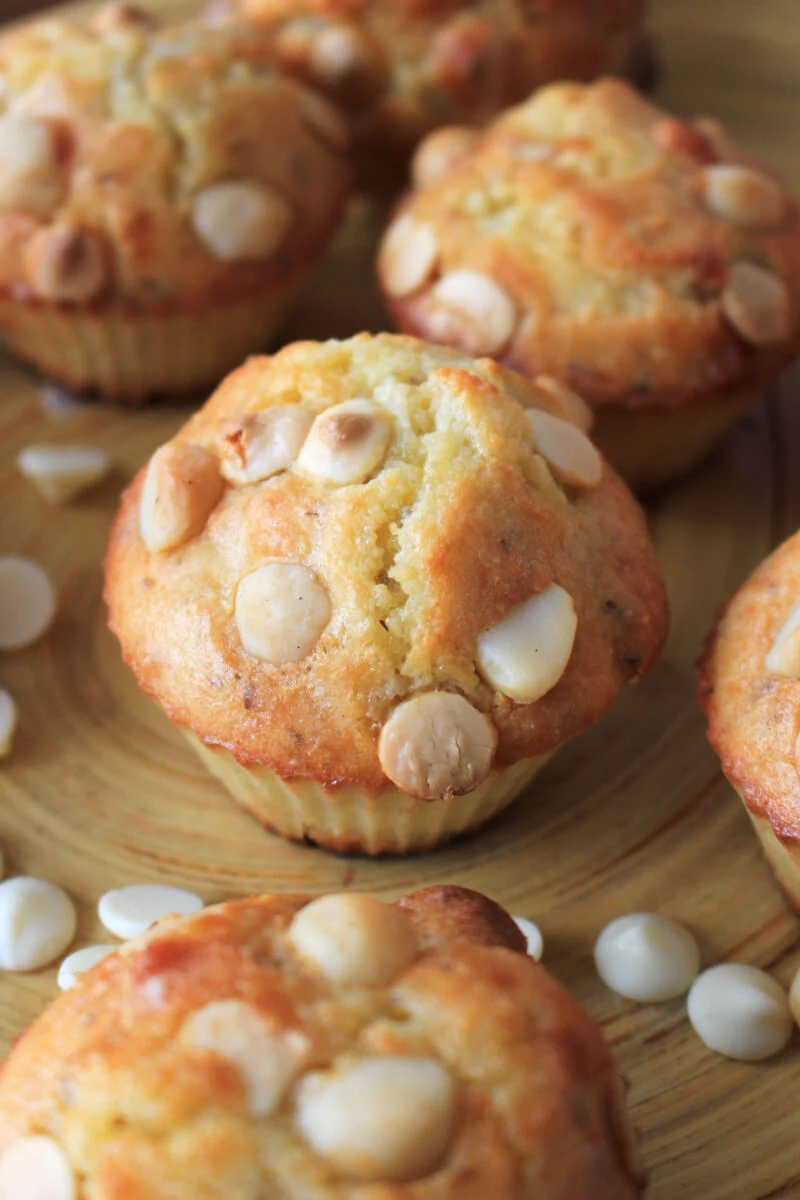 White Chocolate Macadamia Nut Muffins