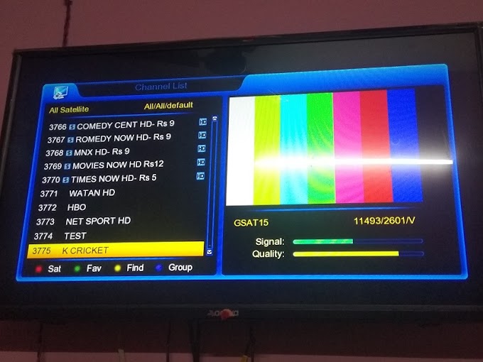 K CRICKET and WATAN HD started testing on GSat 9 @ 97.3 E