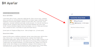 Facebook messenger eklentisi